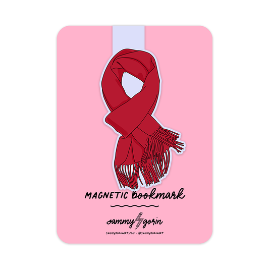 Taylor Swift Red Scarf Magnetic Bookmark