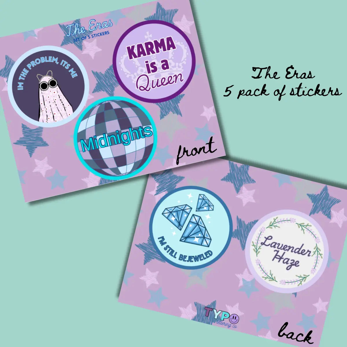 The Eras 5 Pack Sticker Pack - Each Era inc. TLOAS