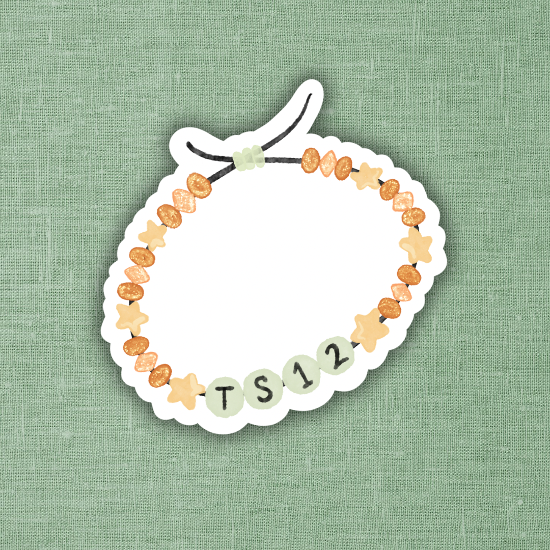 TS12 Friendship Bracelet Sticker 3"