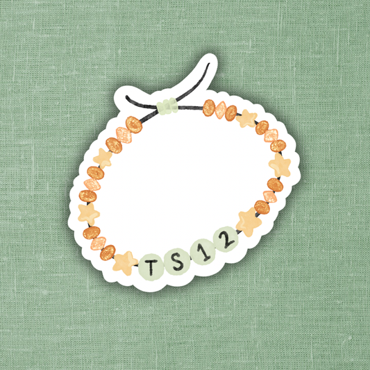 TS12 Friendship Bracelet Sticker 3"