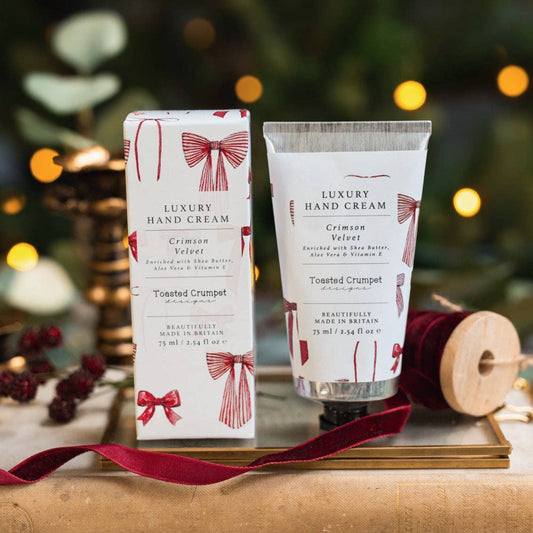 Crimson Velvet Luxury Hand Cream (Bows & Berries)