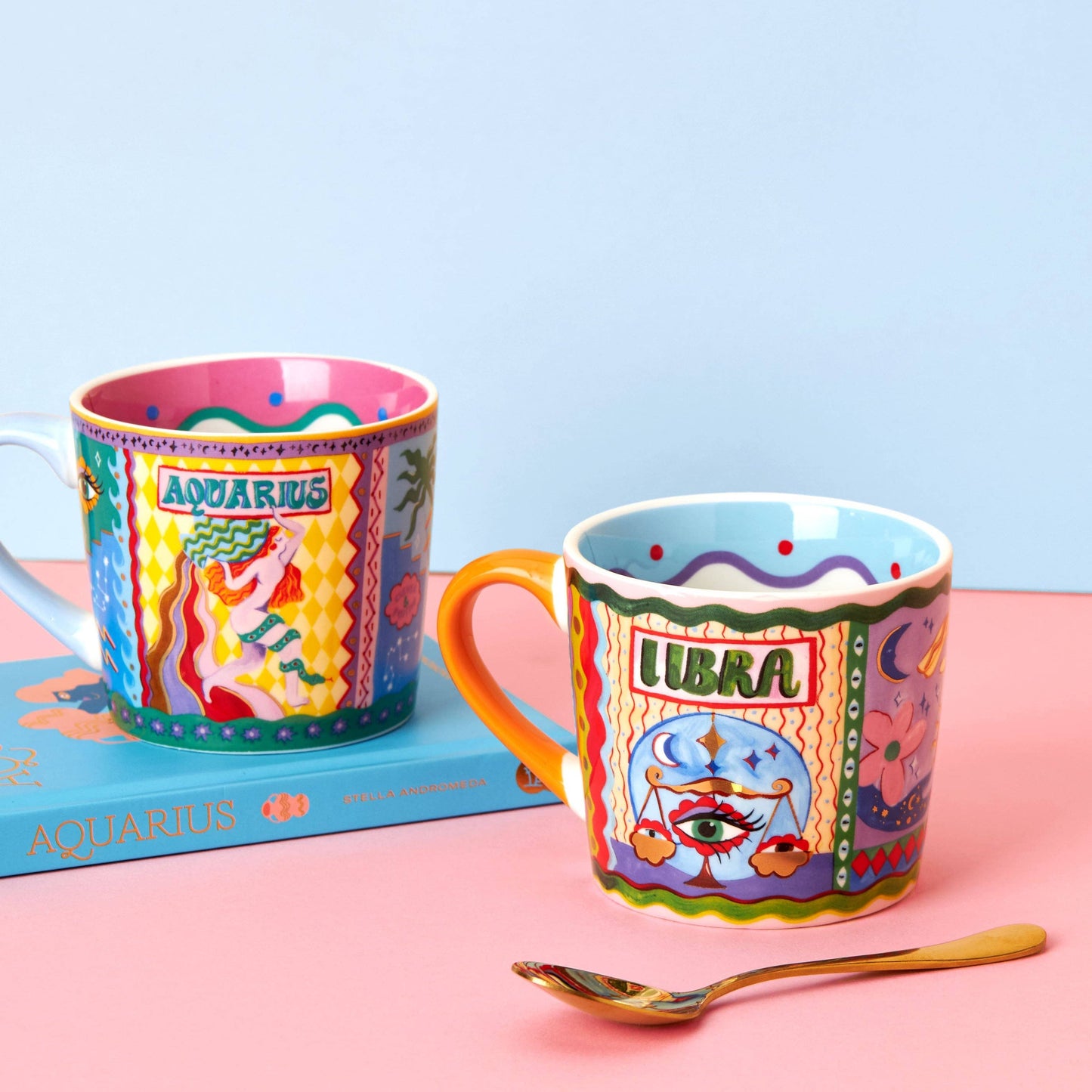 Eleanor Bowmer Aquarius Zodiac Mug