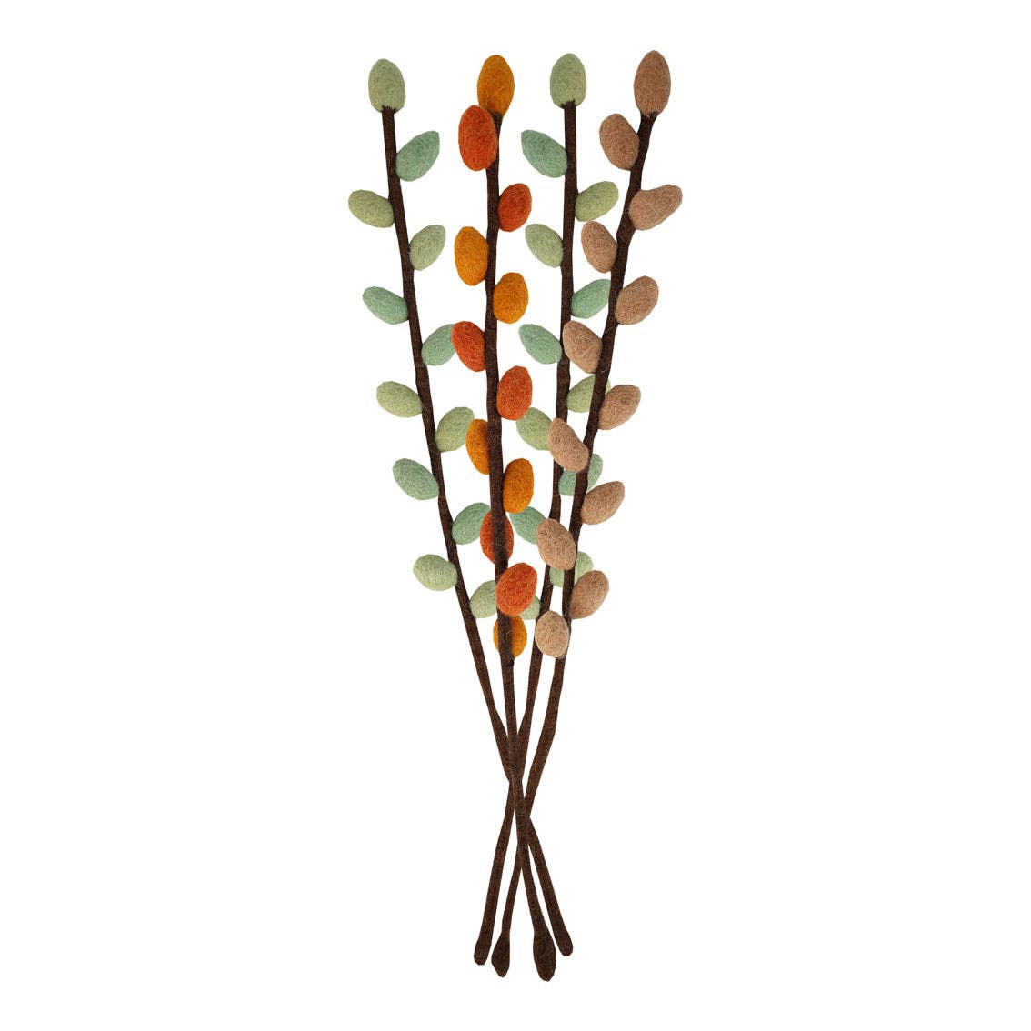 Autumn Felt Branch Flower Decorations |4 Pack| Autumn Decor|
