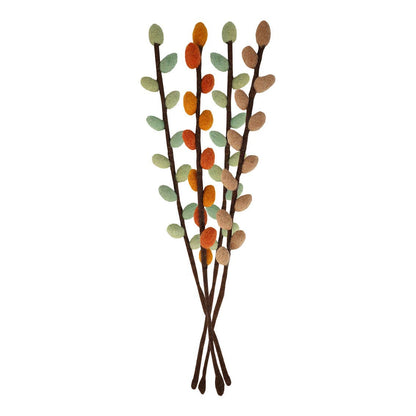 Autumn Felt Branch Flower Decorations |4 Pack| Autumn Decor|