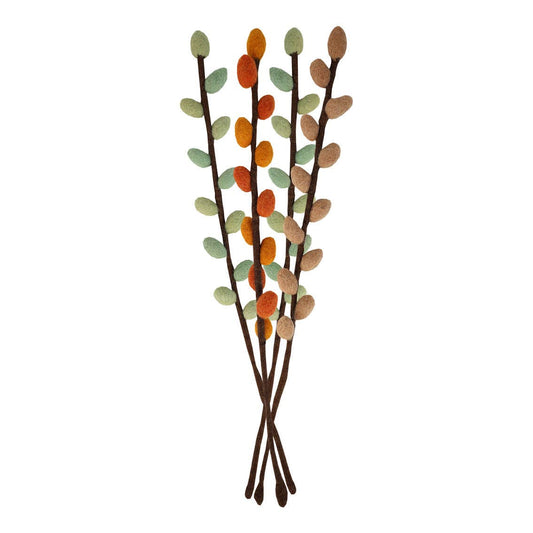 Autumn Felt Branch Flower Decorations |4 Pack| Autumn Decor|