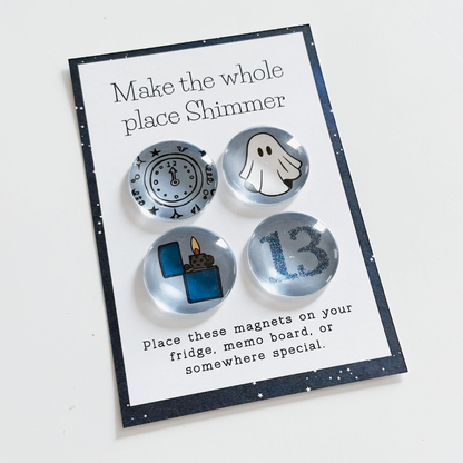 Make The Whole Place Shimmer - Glass Magnet Set