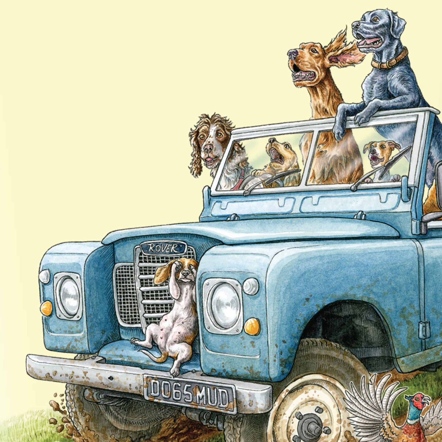 Ruff Notes Land Rover Dogs A5 Notebook
