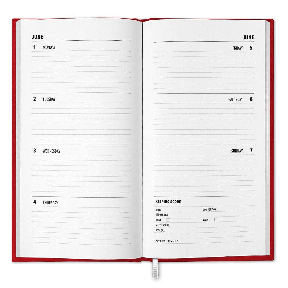 MANCHESTER UNITED FC 2026 SLIM DIARY