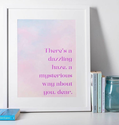 A3 Print - "Dazzling Haze A Mysterious Way" Taylor Swift