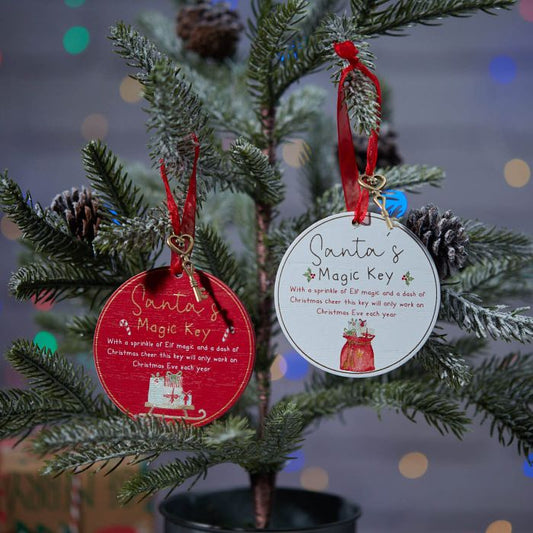 Round Santa Magic Key