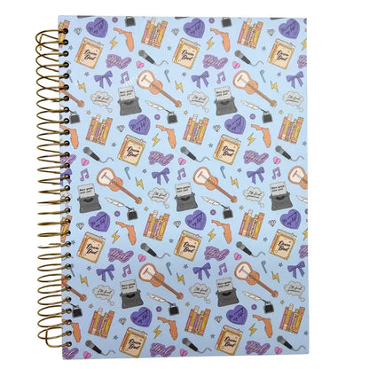 Tortured Era Music Emblems Large Spiral Notebook