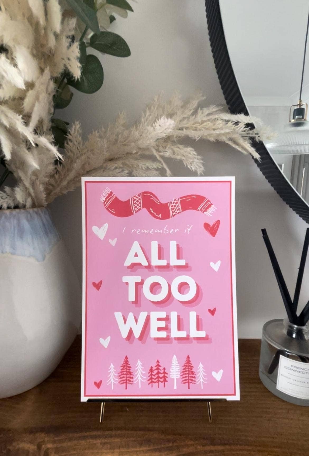 "All Too Well" Taylor Swift Inspired Art Print