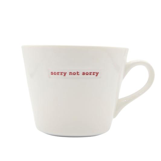 Keith Brymer Jones Mug 350ml- Sorry Not Sorry (Red)