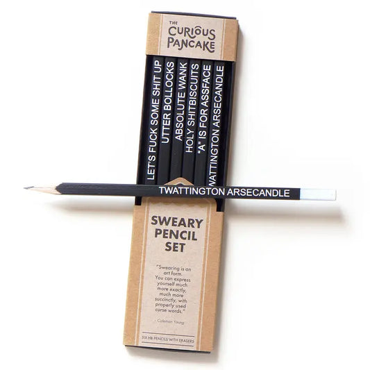 Sweary Pencil Set | Swearing, Rude Pencils, Stocking Stuffer