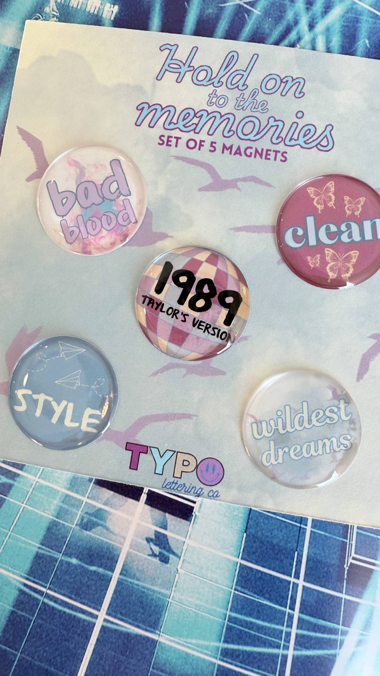 Taylor Swift Inspired 1989 Magnets Set Of 5