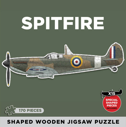 Spitfire Shaped Wooden Jigsaw Puzzle