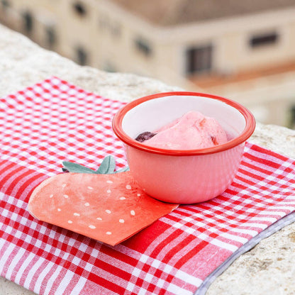 Strawberry Enamel 10 Cm Bowl