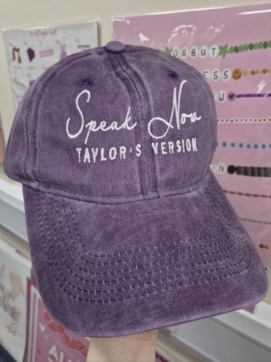Speak Now Baseball Hat - Purple