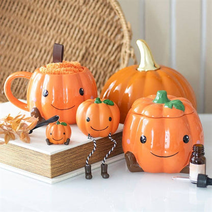 Cute Autumn and Fall Pumpkin Shelf Sitter Figurine