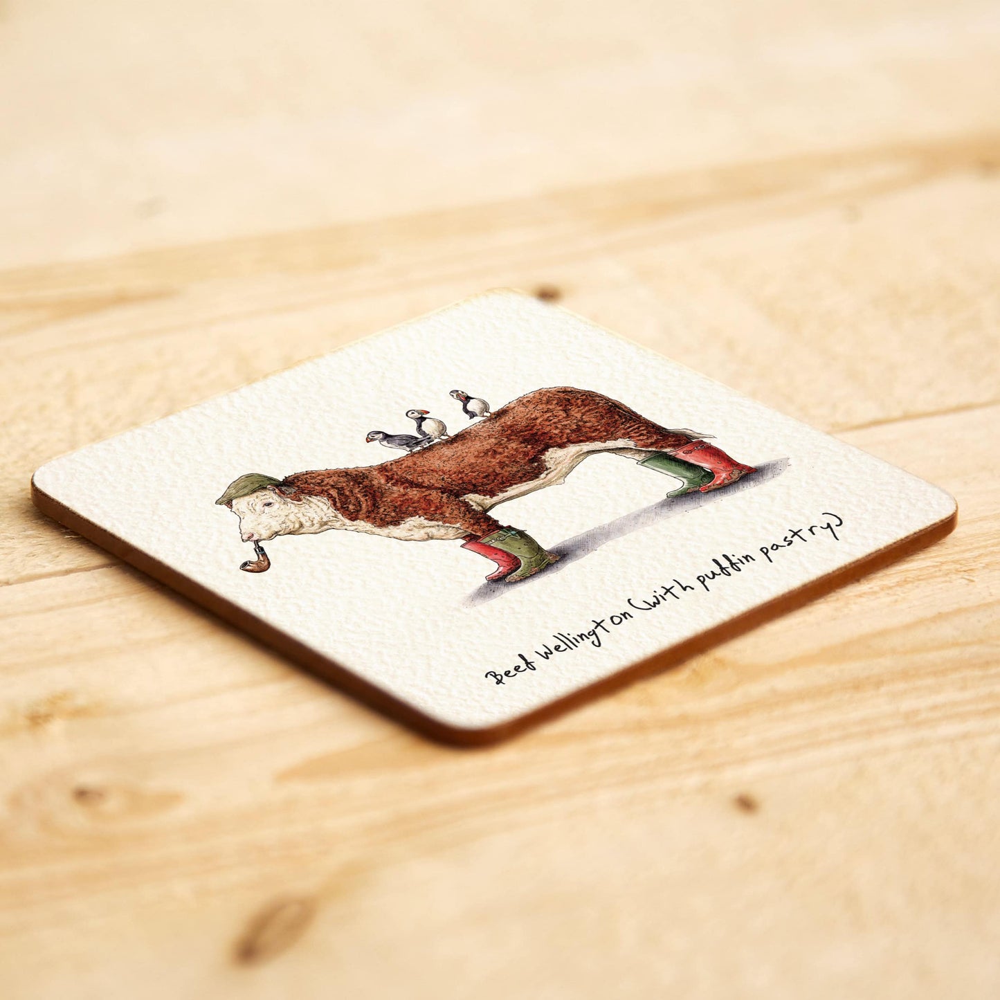 Beef Wellington Coaster - Funny Coaster - Drinks Coaster