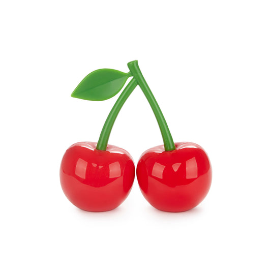 Salt & pepper set, Cherry, red, plastic