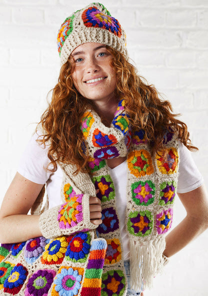 Crochet Rainbow Beanie