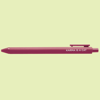 Karma is a Cat Single Jotter Pen