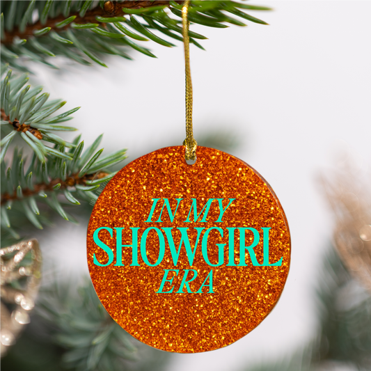 Showgirl Era Glitter Acrylic Ornament | Taylor
