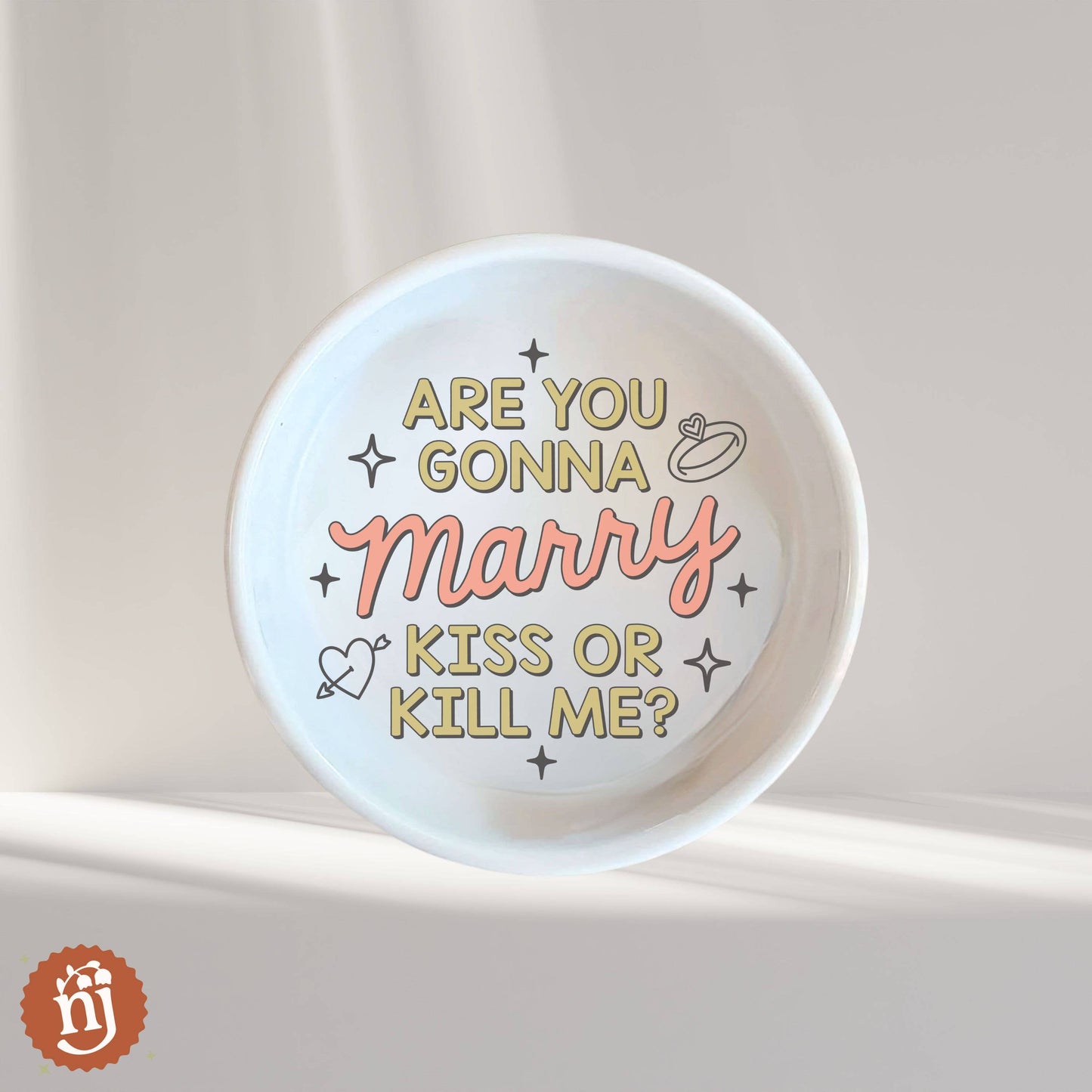 Taylor Inspired Marry Kiss or Kill Me? Trinket Ring Dish