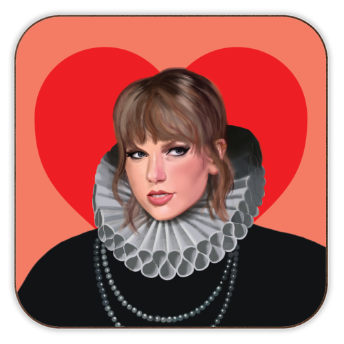 Cork Coaster - Taylor Swift Renaissance Valentines Heart