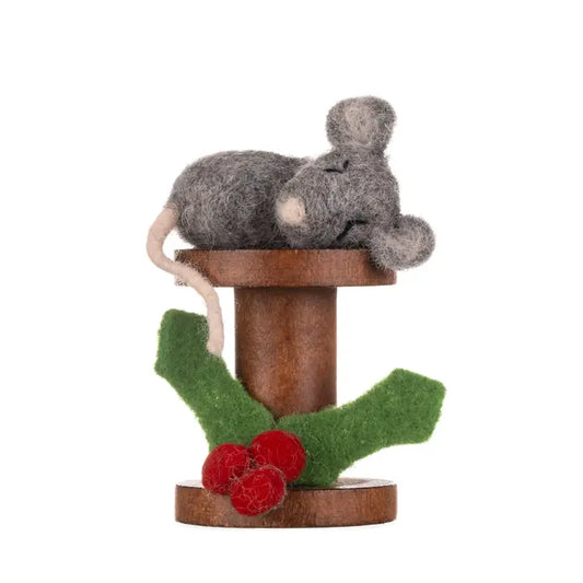 Sleepy Mouse On Bobbin