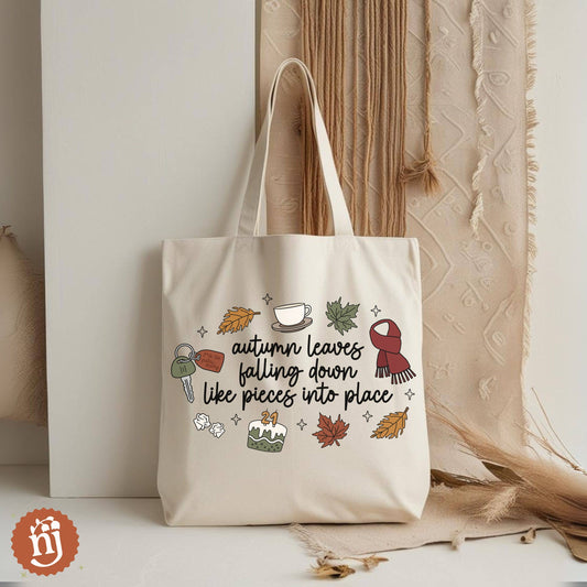 Taylor Swift Inspired "All Too Well" Lyrics Autumn Tote Bag