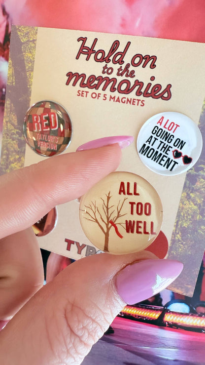 Taylor Swift Inspired Magnets Set of 5