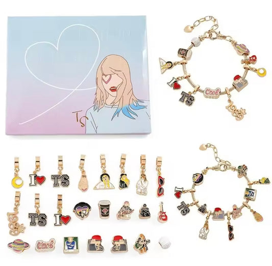 Lover/Swiftie Inspired Advent Calendar - Charm Bracelet