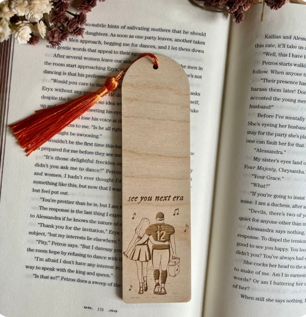TS12 Inspired Wooden Bookmarks