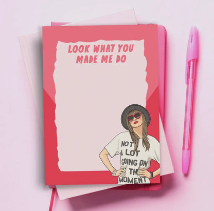 Taylor Swift Notepad - 3 Choices