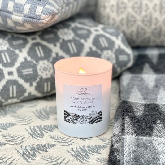 Luxury Soy Candle & Coaster - After The Storm