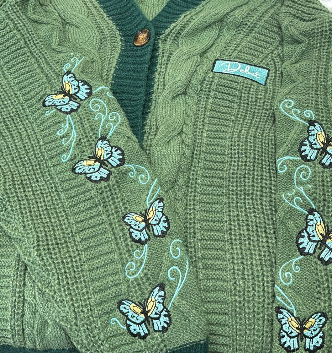 Green TS Cardigan - Debut