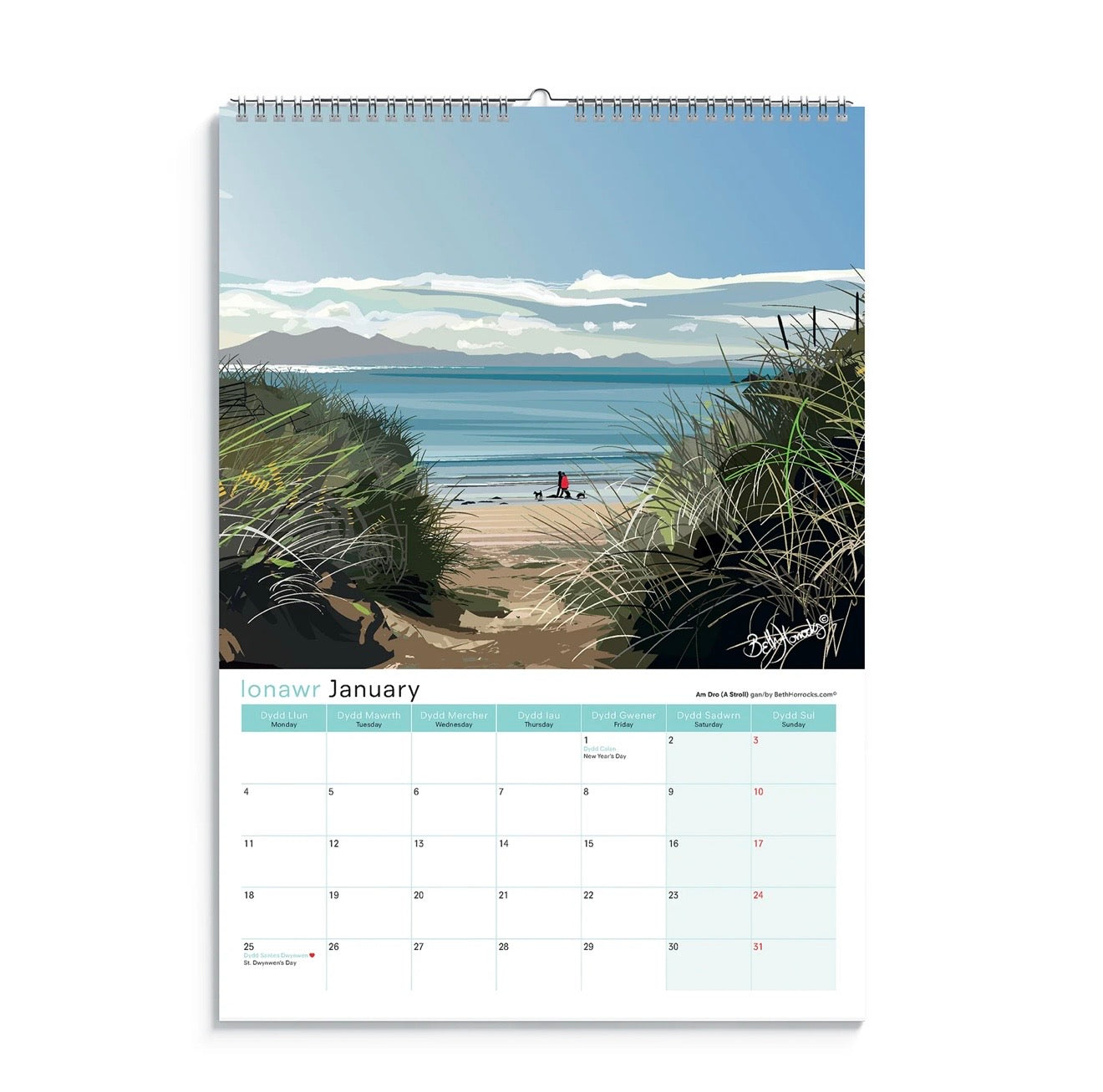 Beth Horrocks 2027 North Wales Calendar