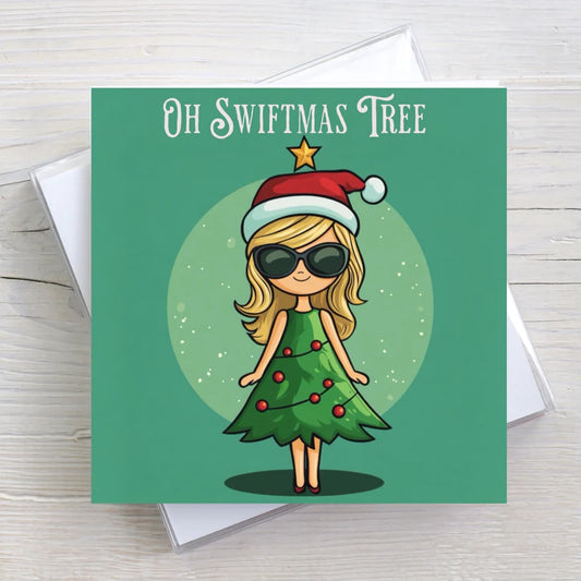 Oh Swiftmas Tree Greeting Card