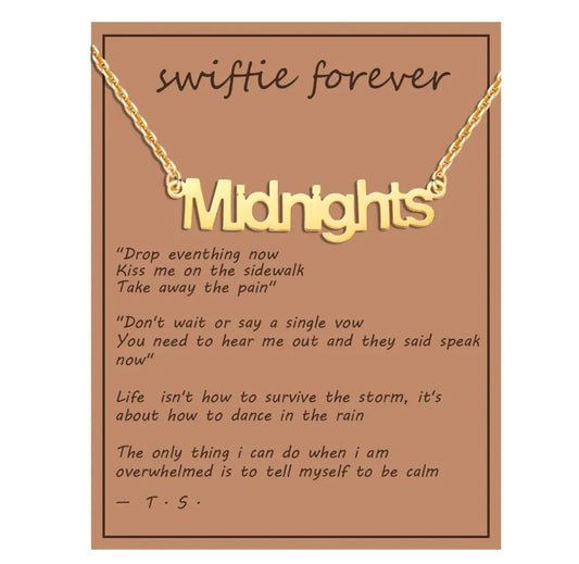 Midnights - Taylor Swift Necklace