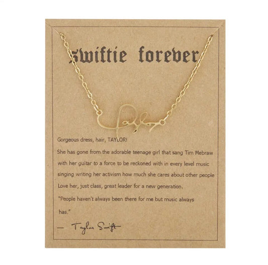 Taylor Swift Necklace (Gold)