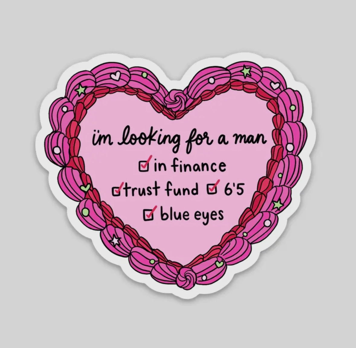 Looking For A Man In Finance Sticker By Brittany Paige NYC