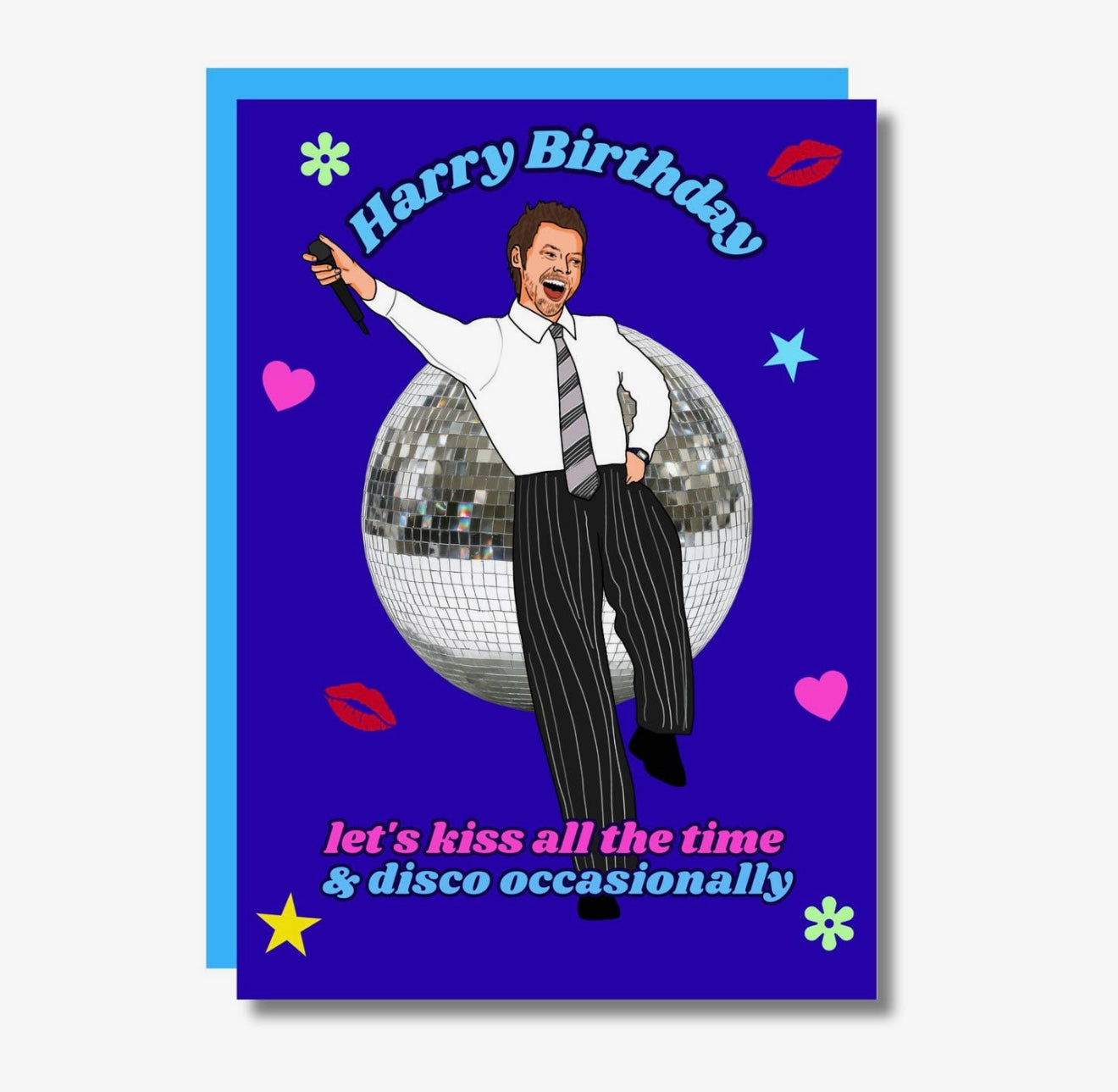 🪩 Harry Birthday Card - Let’s Kiss All The Time