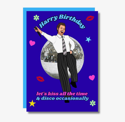 🪩 Harry Birthday Card - Let’s Kiss All The Time