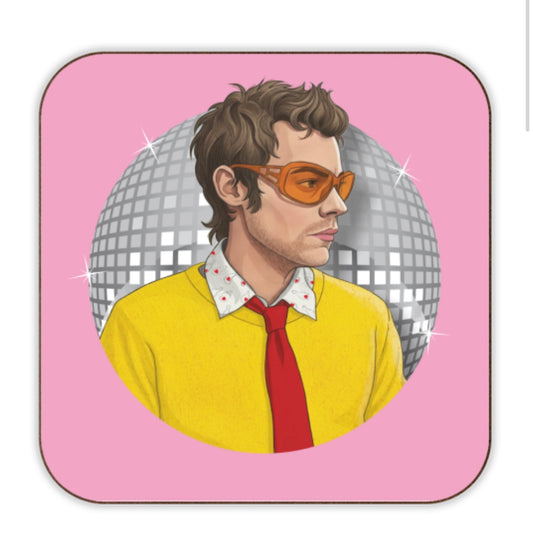 Cork Coaster - 'Disco Occasionally Harry'