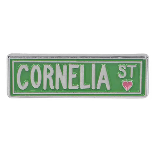 Cornelia St Enamel Pin