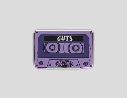 Olivia Rodrigo ‘Guts’ Cassette Tape Sticker