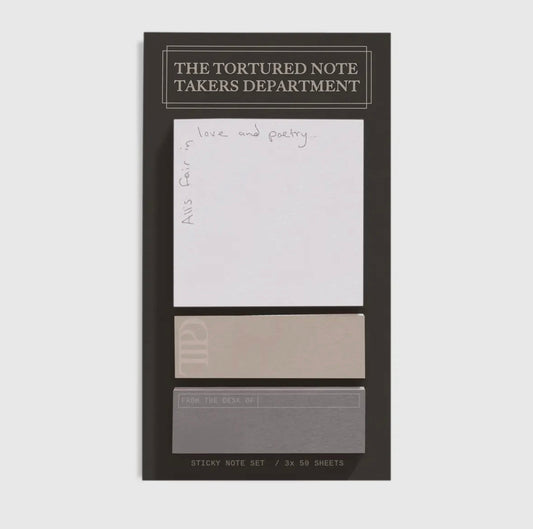 The Tortured Note Takers Department Sticky Note Set