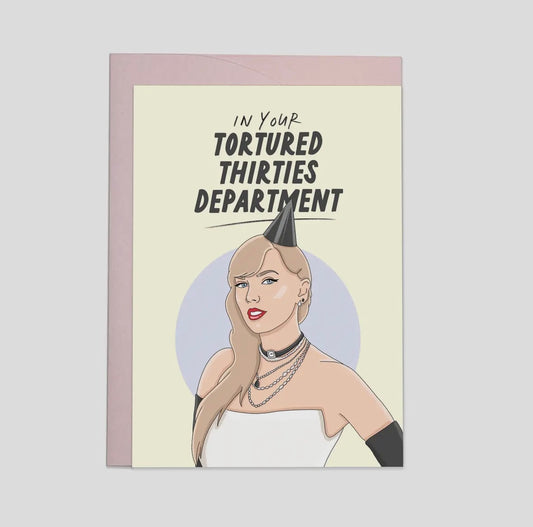 Tortured Thirties Department Greetings Card